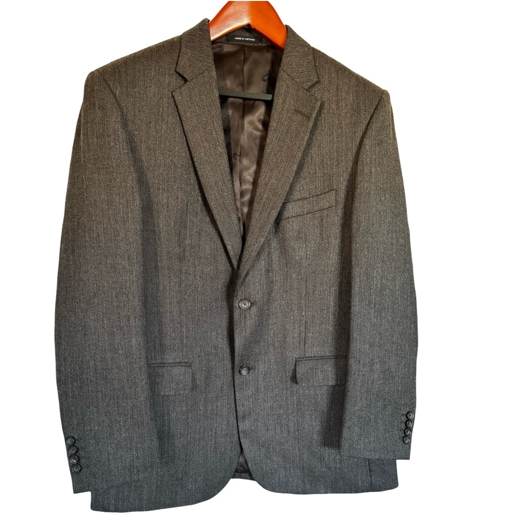 Kenneth Cole Brown Suit Coat 44 Long